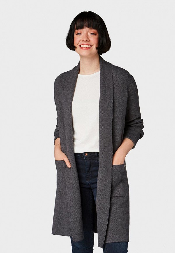 

Кардиган Tom Tailor Denim, Tom Tailor Denim TO793EWBXFI0, Серый