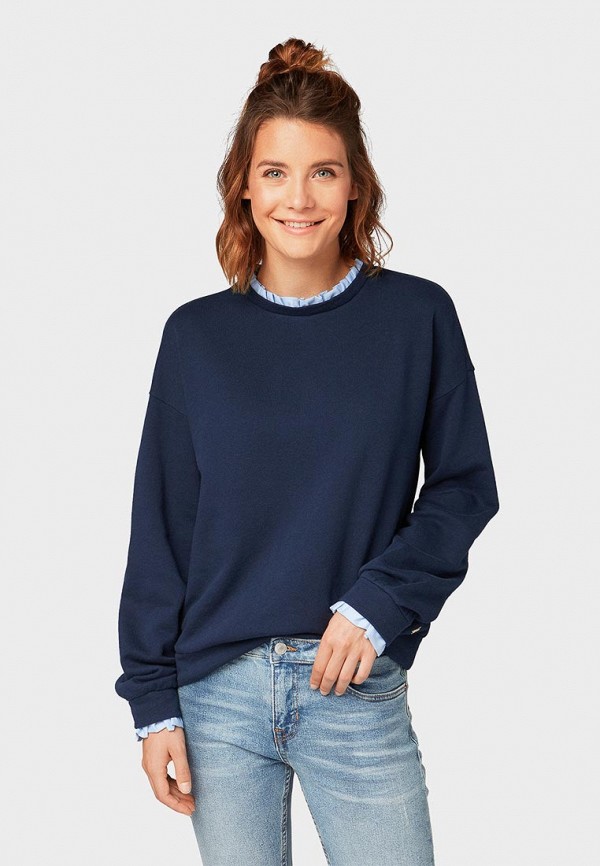 

Свитшот Tom Tailor Denim, Синий