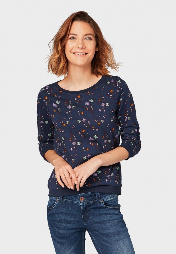 

Свитшот Tom Tailor Denim, Синий