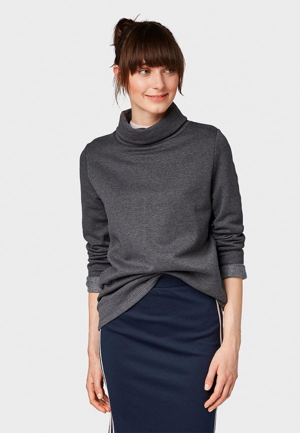 

Свитшот Tom Tailor Denim, Серый