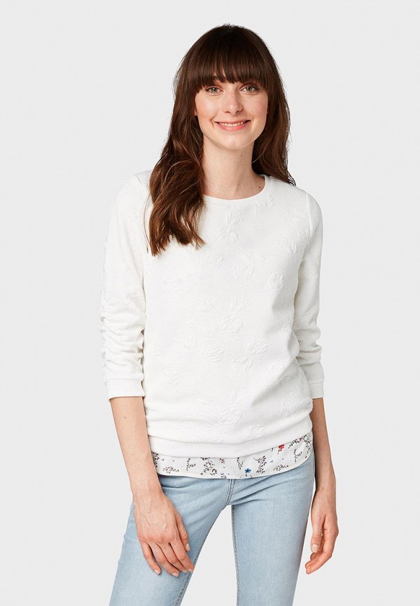 

Свитшот Tom Tailor Denim, Белый
