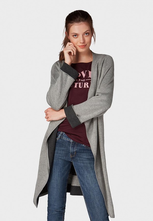 

Кардиган Tom Tailor Denim, Серый