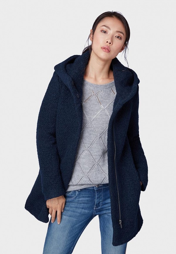 

Полупальто Tom Tailor Denim, Tom Tailor Denim TO793EWCYWD9, Синий