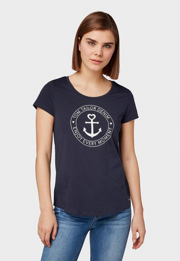 

Футболка Tom Tailor Denim, Синий