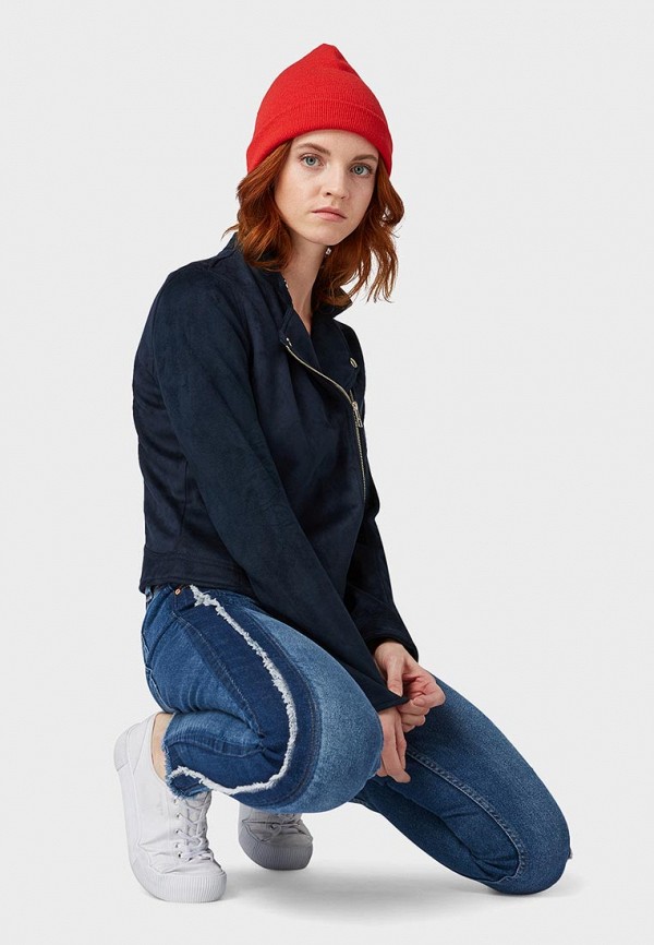 

Куртка кожаная Tom Tailor Denim; Tom Tailor Denim TO793EWDTER3, Синий