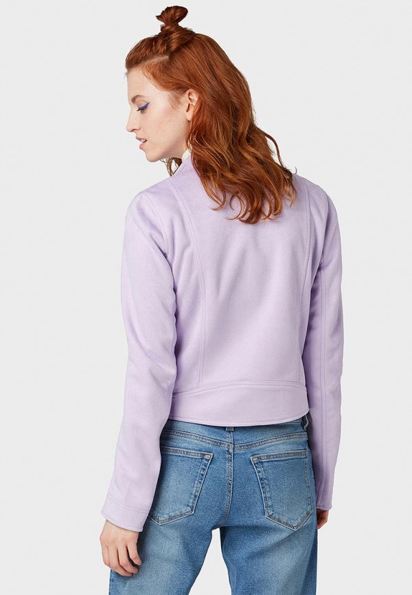 

Куртка кожаная Tom Tailor Denim; Tom Tailor Denim TO793EWDTER5, Фиолетовый