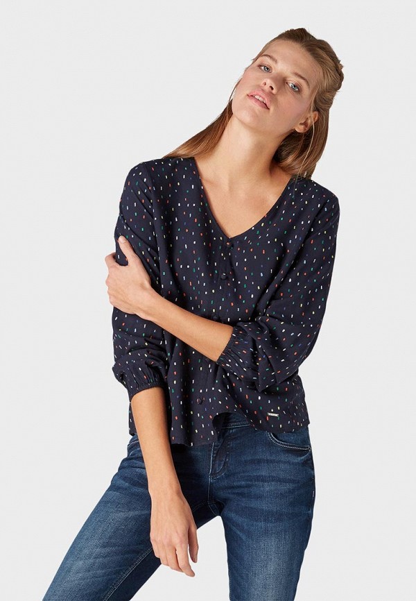 

Блуза Tom Tailor Denim, Синий