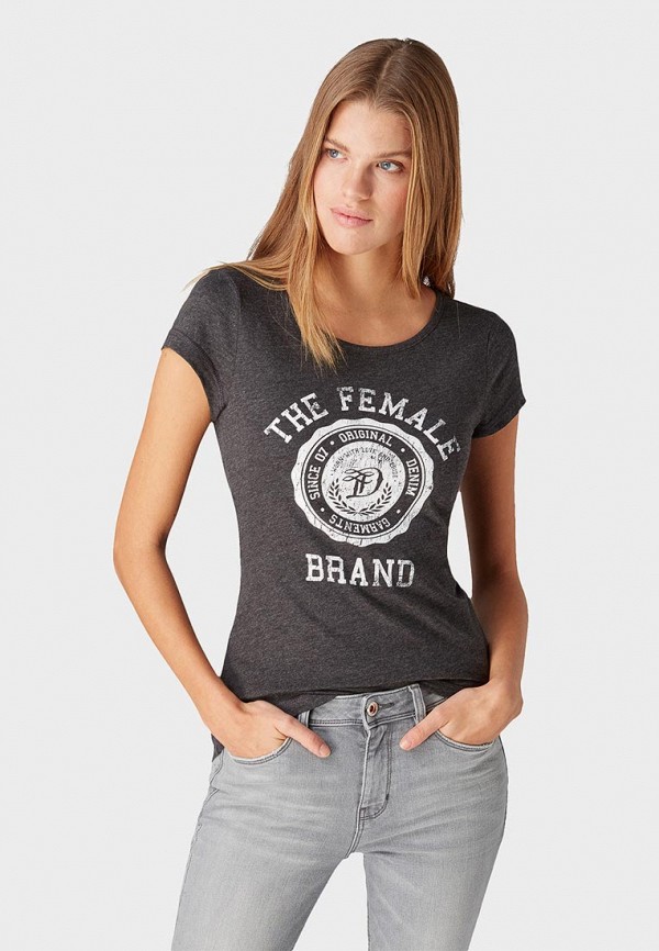 

Футболка Tom Tailor Denim; Tom Tailor Denim TO793EWEOVD0, Серый