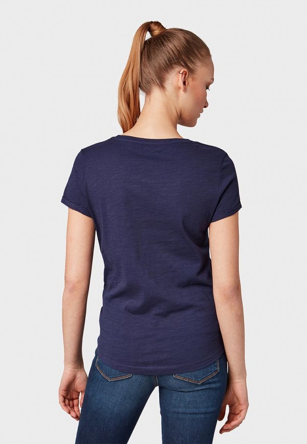 

Футболка Tom Tailor Denim, Tom Tailor Denim TO793EWESAA0, Синий