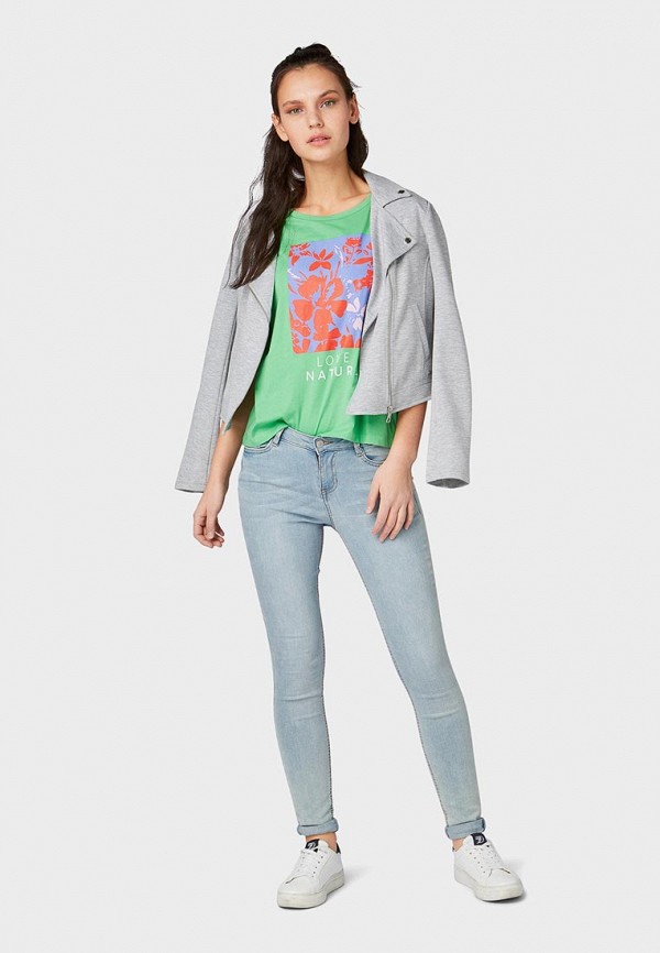 

Футболка Tom Tailor Denim; Tom Tailor Denim TO793EWESAA4, Зеленый