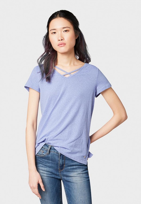 

Футболка Tom Tailor Denim, Голубой, Tom Tailor Denim TO793EWESAA8