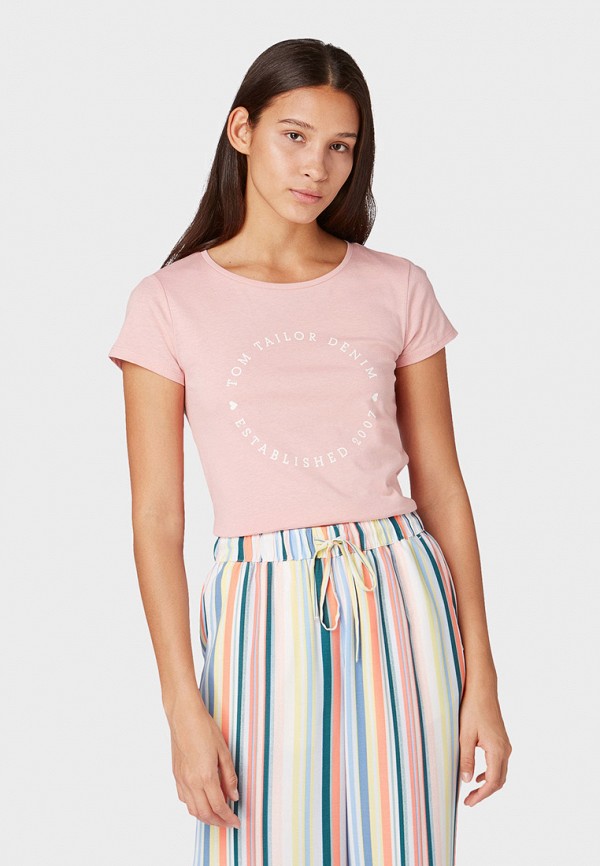 

Футболка Tom Tailor Denim, Розовый