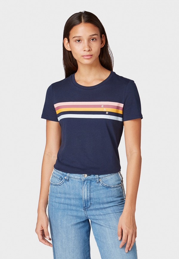 

Футболка Tom Tailor Denim, Синий, Tom Tailor Denim TO793EWGBPW3
