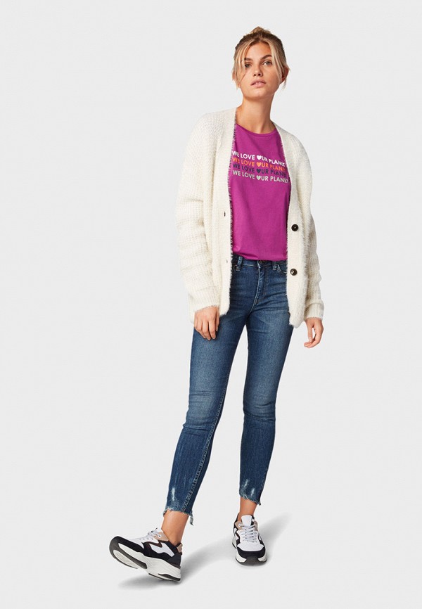 

Футболка Tom Tailor Denim, Розовый