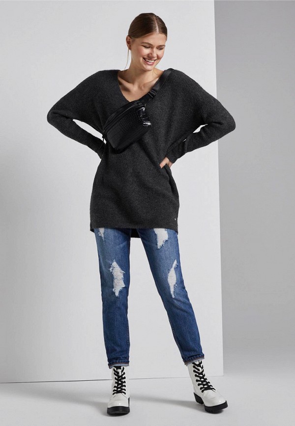 

Пуловер Tom Tailor Denim, Серый, Tom Tailor Denim TO793EWHNBI1