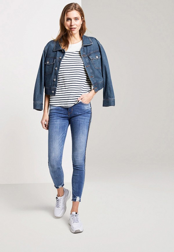 

Футболка Tom Tailor Denim, Белый, Tom Tailor Denim TO793EWHQHU8