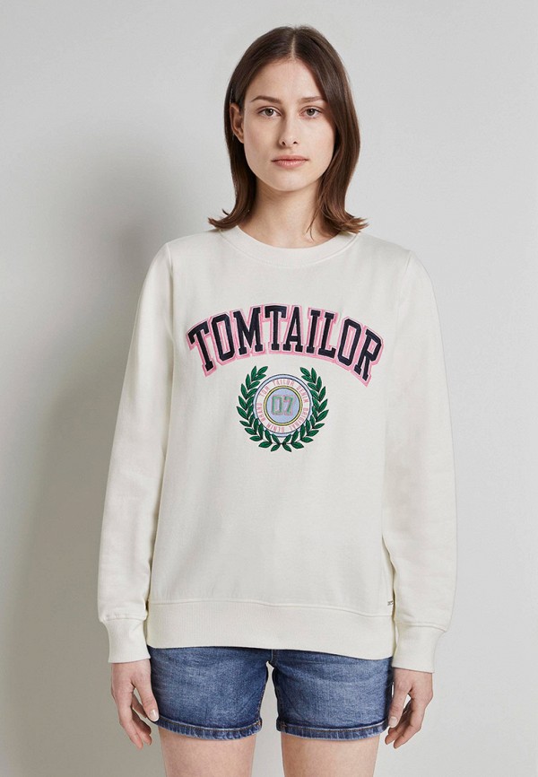 

Свитшот Tom Tailor Denim, Белый