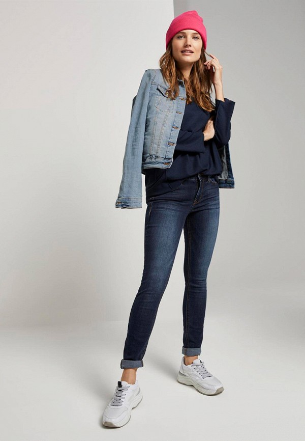 

Лонгслив Tom Tailor Denim, Синий, Tom Tailor Denim TO793EWHQHY8