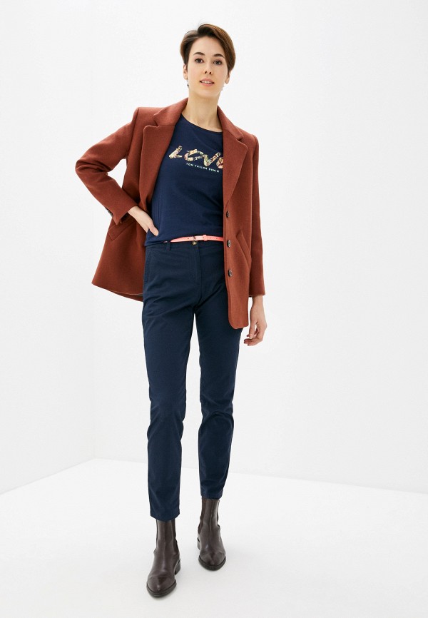 

Футболка Tom Tailor Denim, Синий, Tom Tailor Denim TO793EWHQHZ1