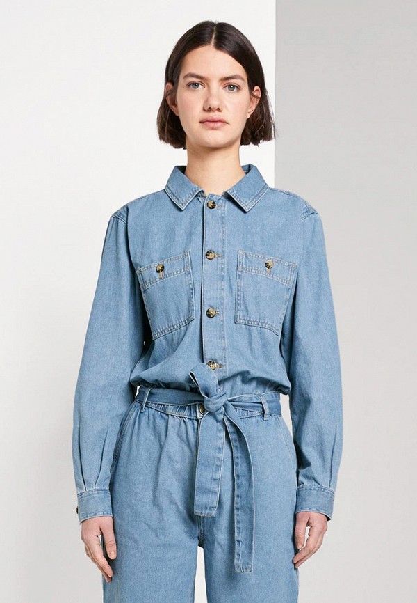 

Комбинезон джинсовый Tom Tailor Denim, Голубой, Tom Tailor Denim TO793EWHQIH9