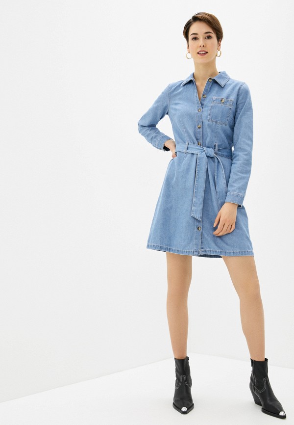 

Платье джинсовое Tom Tailor Denim, Голубой, Tom Tailor Denim TO793EWHQII0