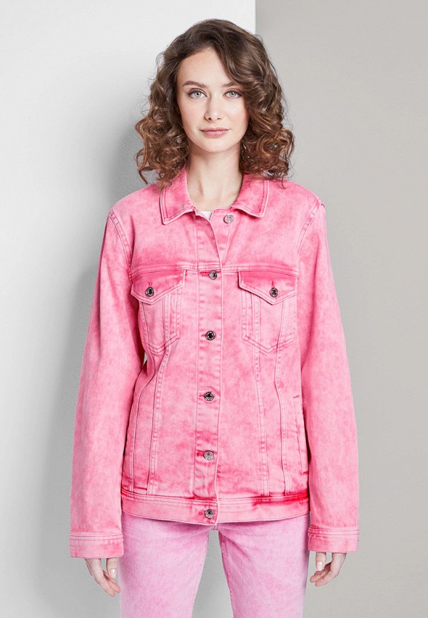 

Куртка джинсовая Tom Tailor Denim, Розовый, Tom Tailor Denim TO793EWHQII1