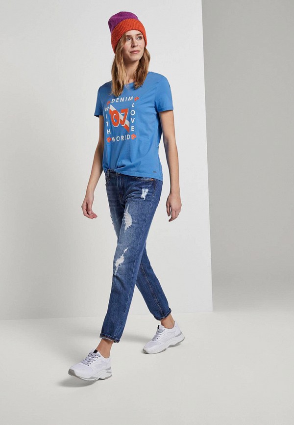 

Футболка Tom Tailor Denim, Синий