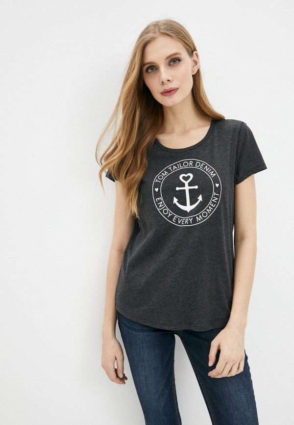 

Футболка Tom Tailor Denim, Серый, Tom Tailor Denim TO793EWHVSR6