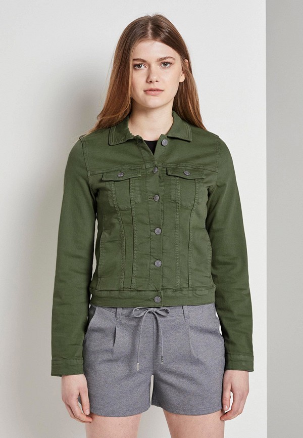 

Куртка джинсовая Tom Tailor Denim, Зеленый, Tom Tailor Denim TO793EWJTYP1