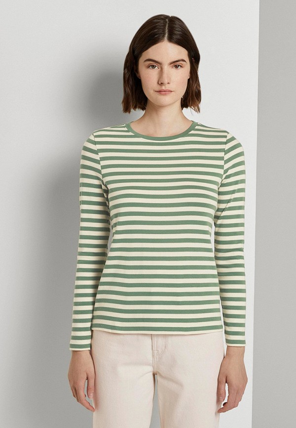 

Лонгслив Tom Tailor Denim, Зеленый, Tom Tailor Denim TO793EWKKLS2