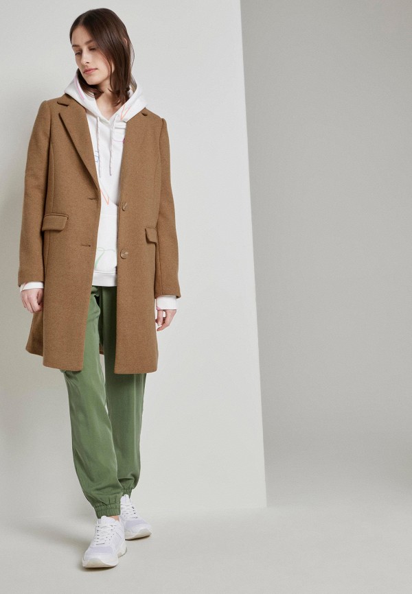 

Пальто Tom Tailor Denim, Коричневый, Tom Tailor Denim TO793EWKYQO0