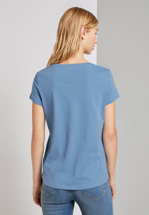 

Футболка Tom Tailor Denim, Голубой, Tom Tailor Denim TO793EWLCKD4
