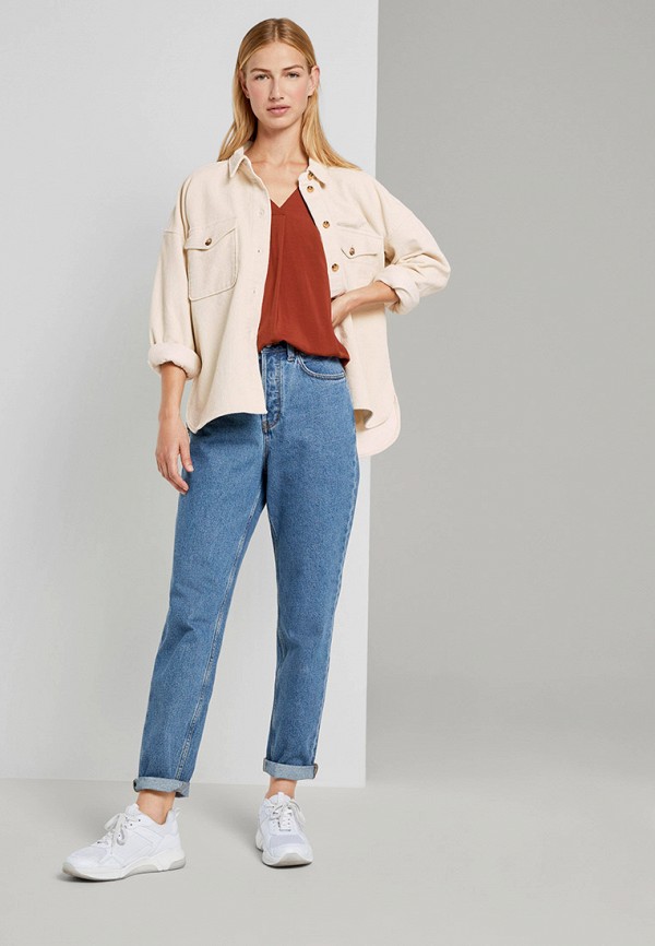 

Блуза Tom Tailor Denim, Оранжевый, Tom Tailor Denim TO793EWLFWD0