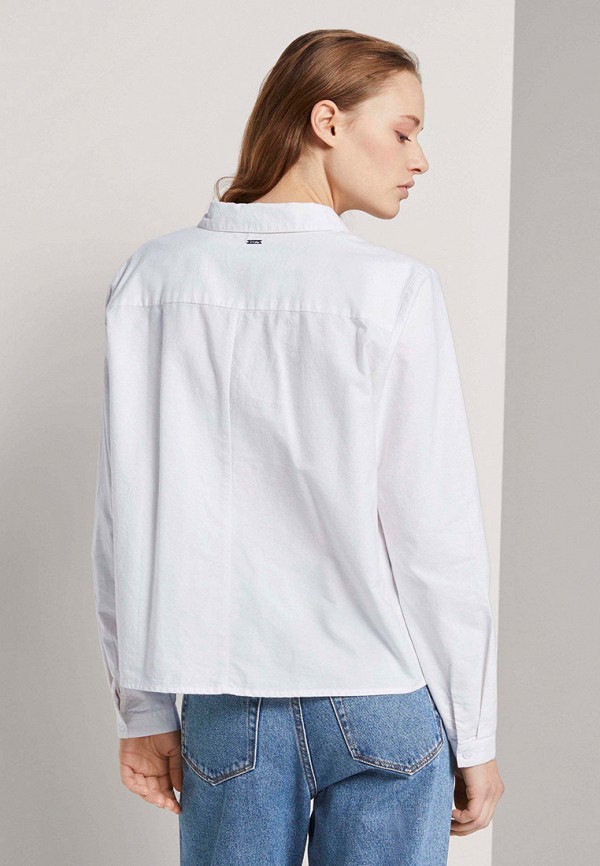 

Рубашка Tom Tailor Denim, Белый, Tom Tailor Denim TO793EWLQNK8
