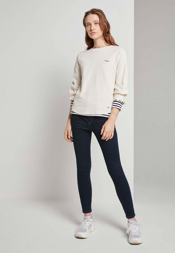 

Блуза Tom Tailor Denim, Бежевый, Tom Tailor Denim TO793EWMDEL7