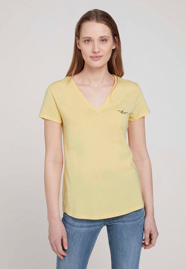 

Футболка Tom Tailor Denim, Желтый, Tom Tailor Denim TO793EWMPDE5