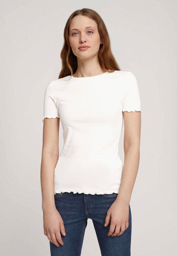 

Футболка Tom Tailor Denim, Белый, Tom Tailor Denim TO793EWMSIW3