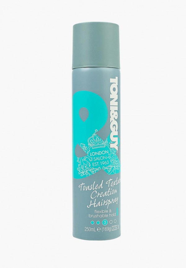 

Лак для волос Toni&Guy, Легкая фиксация для естественных укладок Tousled texture creation hairspray, 250 мл