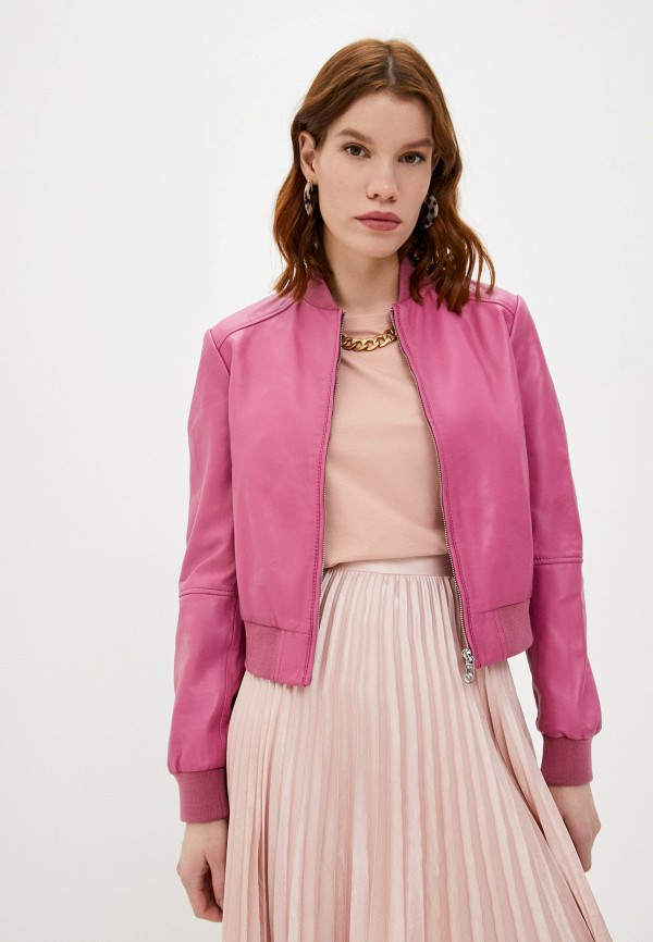 

Куртка кожаная Trussardi, Розовый