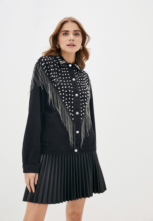 

Куртка джинсовая TrendyAngel, Черный, TrendyAngel TR015EWKKHL3