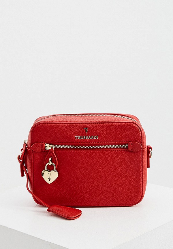 

Сумка Trussardi, Красный, с брелоком
