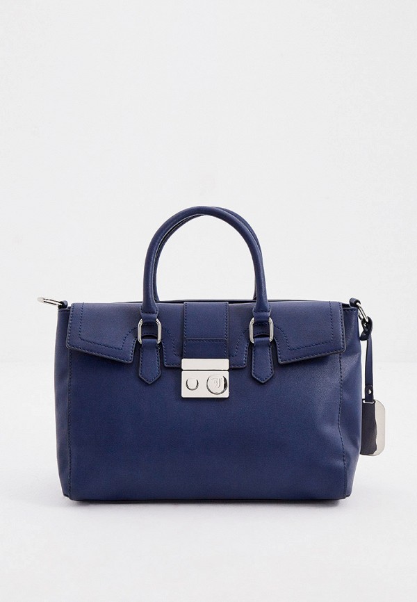 

Сумка Trussardi, Синий, с брелоком