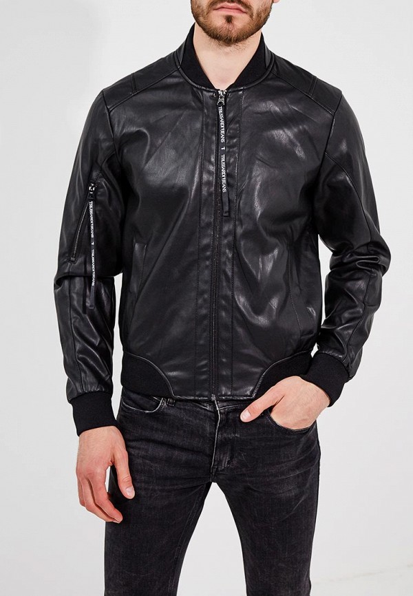 

Куртка кожаная Trussardi Jeans, Черный