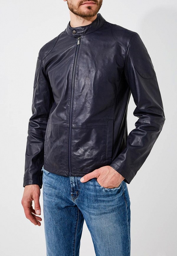 

Куртка кожаная Trussardi Jeans, Синий