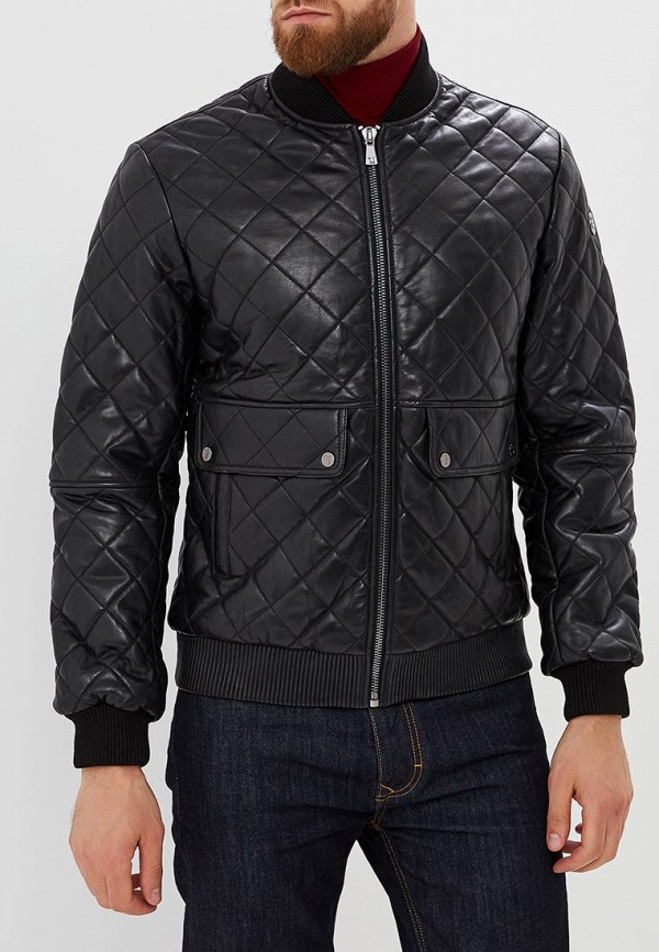 

Куртка кожаная Trussardi Jeans, Trussardi Jeans TR016EMBUVO0, Черный