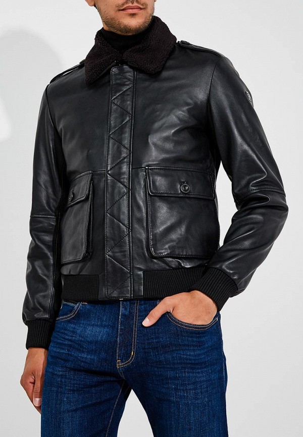 

Куртка кожаная Trussardi Jeans, Черный