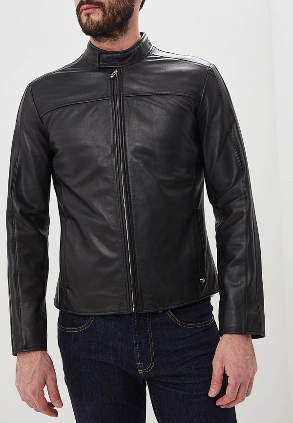

Куртка кожаная Trussardi Jeans, Trussardi Jeans TR016EMDOBV8, Черный