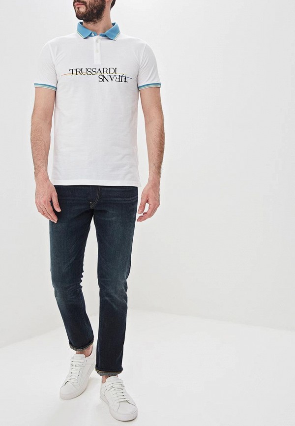

Поло Trussardi Jeans; Trussardi Jeans TR016EMDOCA3, Белый