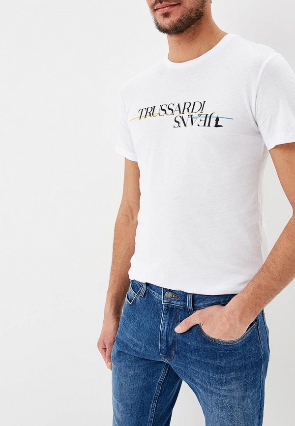 

Футболка Trussardi Jeans, Trussardi Jeans TR016EMDOCB4, Белый