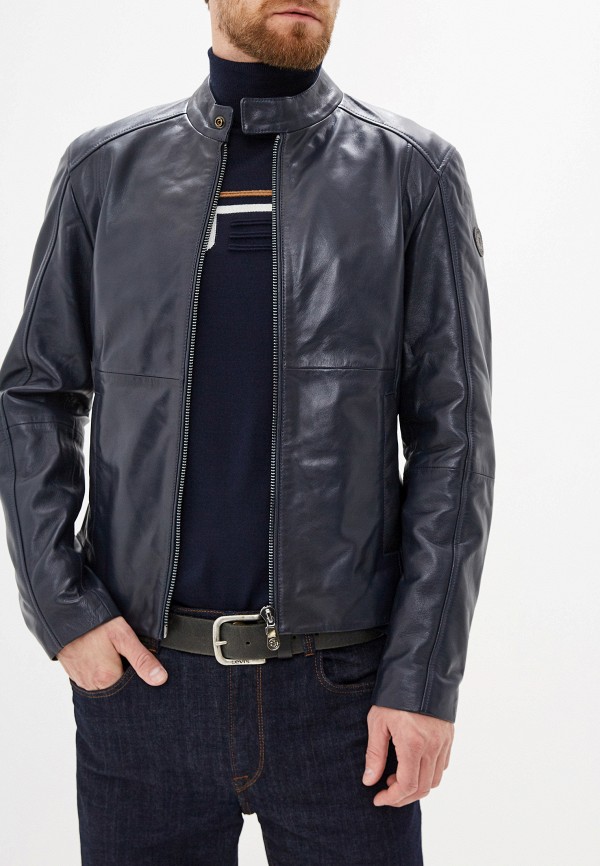 

Куртка кожаная Trussardi Jeans, Синий